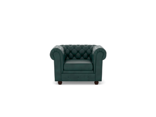 Chesterfield 1 Seater Artificial Leather Sofa