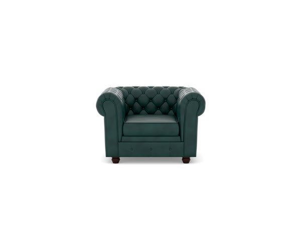 Chesterfield 1 Seater Artificial Leather Sofa