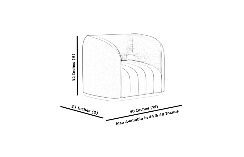 Gatsby 1 Seater Artificial Leather Sofa
