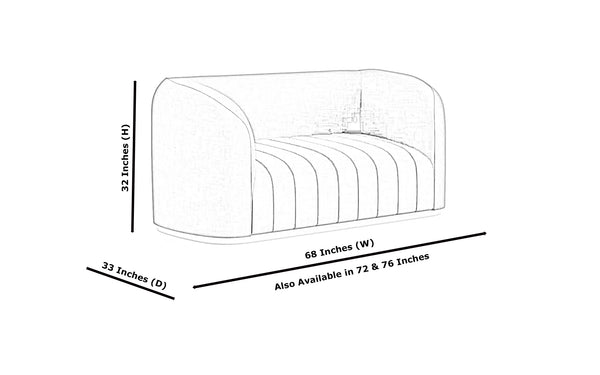 Gatsby 2 Seater fabric Sofa
