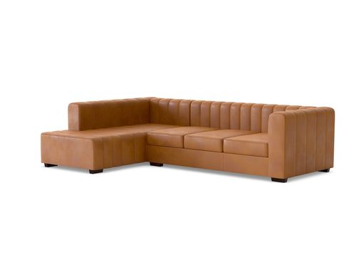 Verna Corner Leather RHF With Chaise
