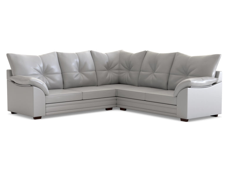Brooklyn Corner Artificial Leather Both Side Arms