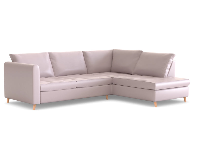 Zinc Corner Artificial Leather LHF With Chaise