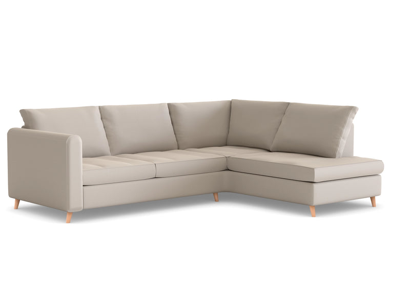Zinc Corner Leather LHF With Chaise