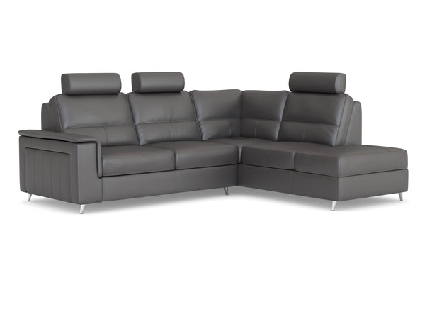 Hudson Corner Leather LHF With Chaise
