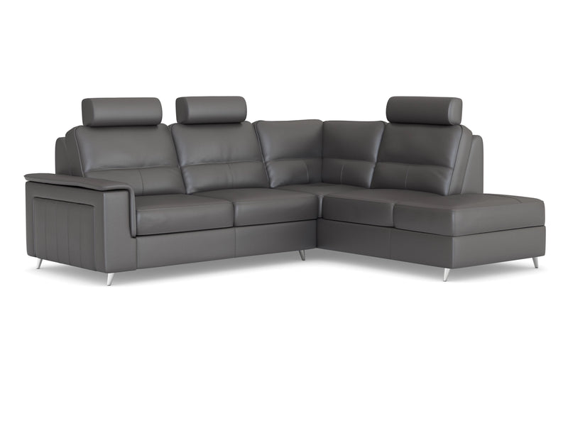 Hudson Corner Leather LHF With Chaise
