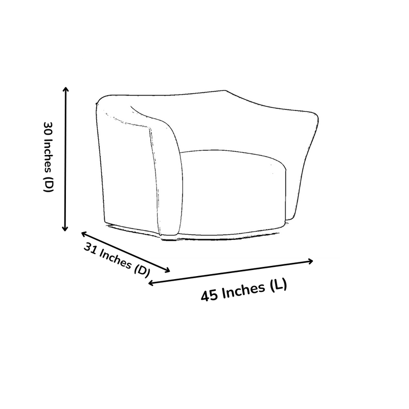 Amalfi 1 Seater Artificial Leather Sofa