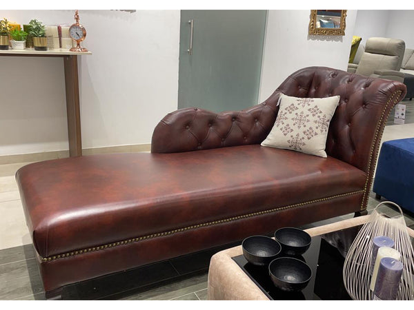Chester Leather RHF Lounger