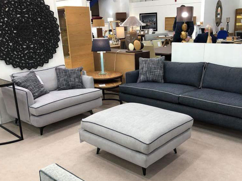 Monaco Fabric Ottoman