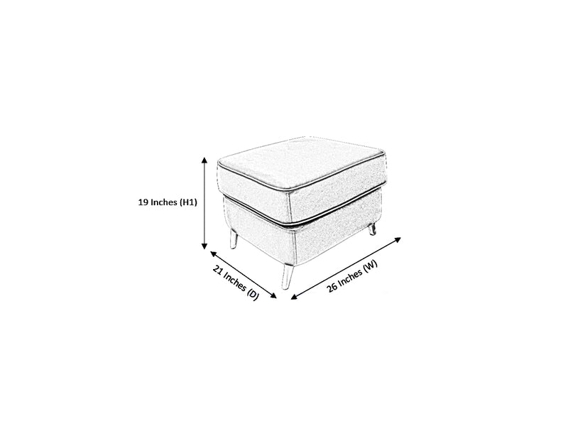 Churchill Fabric Ottoman