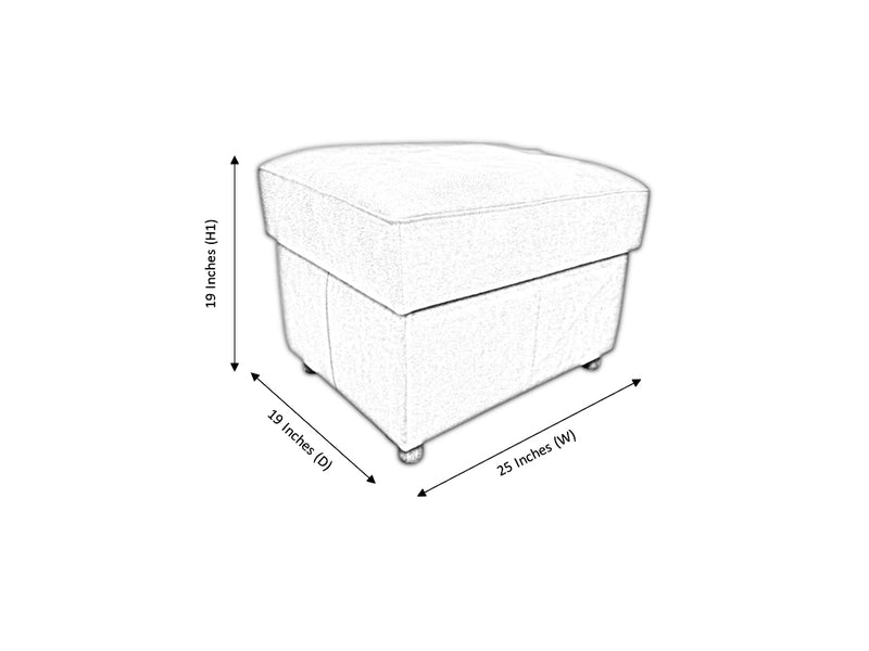 Storage Footstool Artificial Leather Ottoman