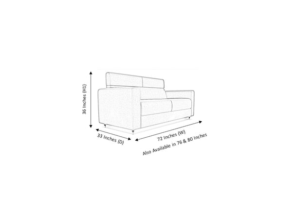 Hilton 2 Seater Leather Sofa