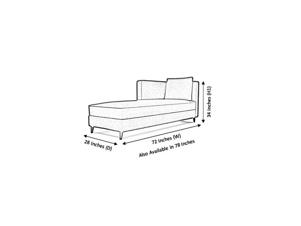 Milton Leather RHF Lounger