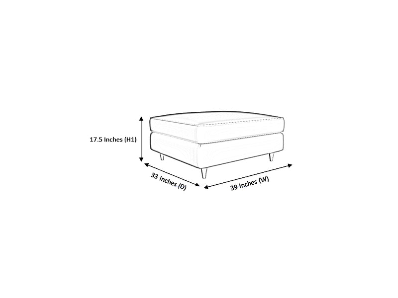 Monaco Fabric Ottoman