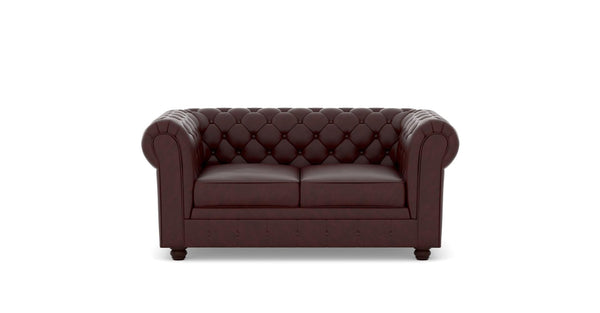 Chesterfield 2 Seater Artificial Leather Sofa