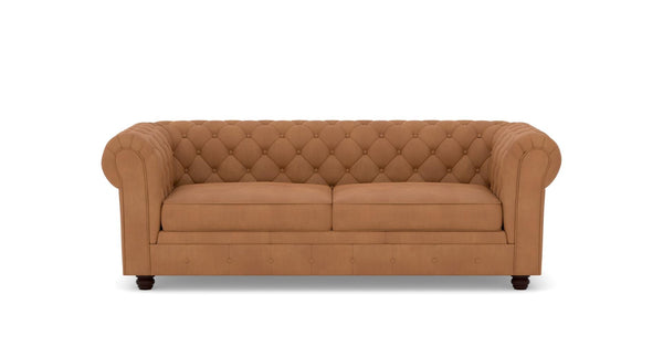 Chesterfield 3 Seater Leather Sofa