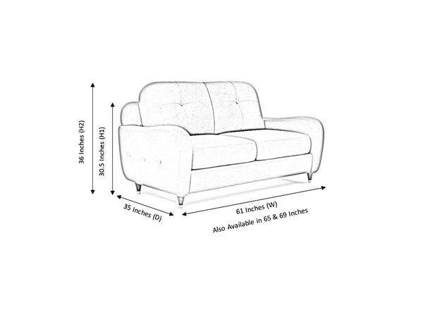 Scott 2 Seater Leather Sofa