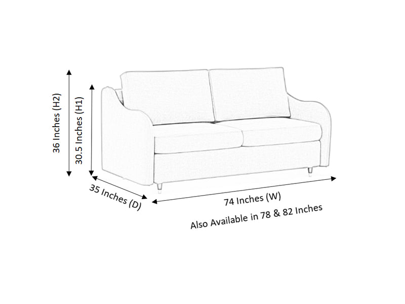 Spirit 3 Seater Fabric Sofa
